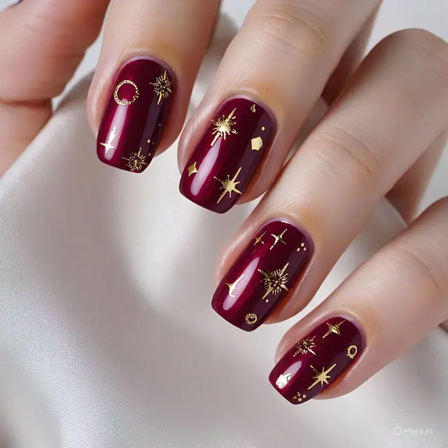 Model Nail Art  (Sumber: Meta AI)
