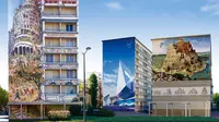 EcholCite School of Mural Art, sekolah mural yang telah menampilkan 150 mural di beberapa dinding gedung di Lyon, Prancis.