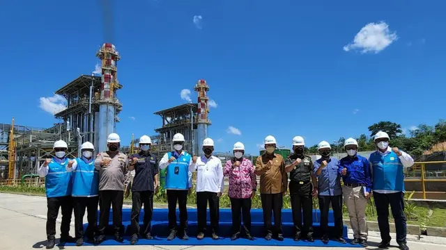 Menteri ESDM Arifin Tasrif meresmikan  Pembangkit Listrik Tenaga Gas Uap (PLTGU) 275 MW yang berlokasi di komplek industri Tenayan Raya, Pekanbaru, Riau. (Foto: Medco)
