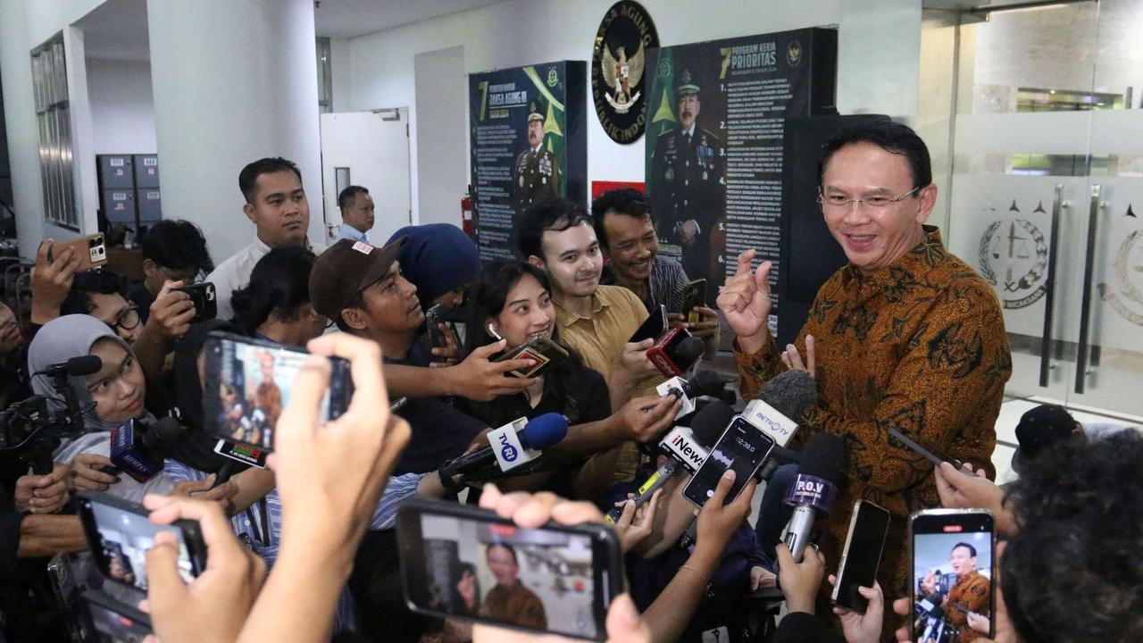 Ahok usai diperiksa Kejagung