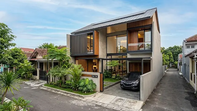 Desain Rumah Inovatif untuk Kavling Kecil dan Memanjang/AI Generated