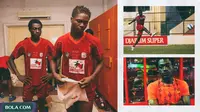 Kolase - PSM Makassar Ali Kadaffi dan Nomo Teh Marco (Bola.com/Adreanus Titus/Foto: Abdi Satria)