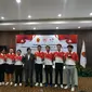 Ketua PGI, Murdaya Po bersama para altet golf Indonesia yang akan tampil di SEA Games 2022 dan Sirikit Cup Singapura (Liputan6.com/Defri Saefullah)