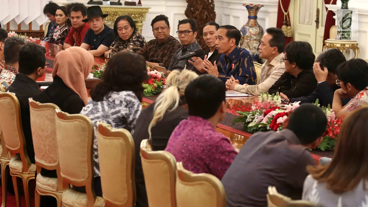 Saat Jokowi Ajak BCL hingga Glenn Fredly Dialog di Istana