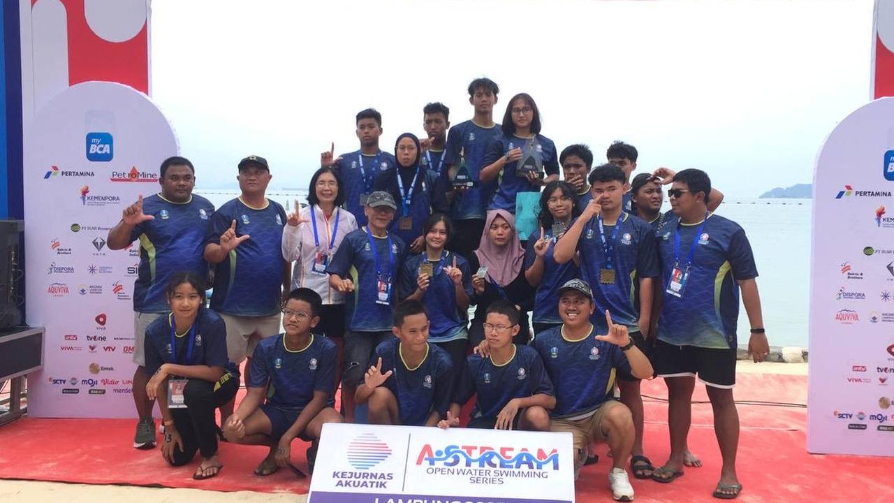 Taklukkan Laut Lampung, Jatim Sabet Juara Umum Kejurnas Akuatik OWS 2025
