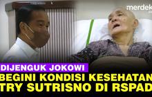 VIDEO: Momen Jokowi Jenguk dan Doakan Eks Wapres Try Sutrisno Sedang Sakit di RSPAD