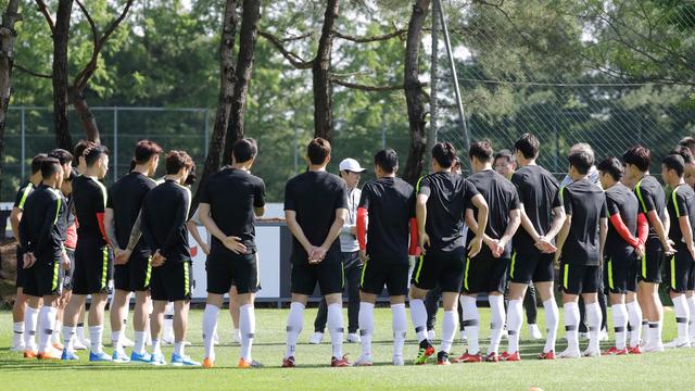 Intip Latihan Skuat Korea Selatan Jelang Piala Dunia 2018