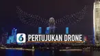 Biasanya atraksi pertunjukan kembang api dilakukan dengan kembang api. Tetapi berbeda dengan pertunjukan kembang api ini karena dilakukan oleh ribuan drone.
