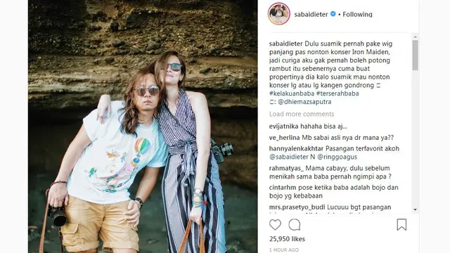 Ringgo Agus Rahman dan Istri
