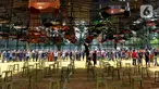 Warga mengikuti Lomba Kicau Burung Pra Piala Gubernur di Lapangan Banteng, Jakarta, Minggu (7/8/20222). Kegiatan tersebut diikuti sekitar 4.000 orang dari beragam  komunitas pecinta burung. (merdeka.com/Arie Basuki)