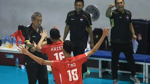 Timnas Voli Putra Indonesia U-20 vs India: Perempatfinal Kejuaraan Bola Voli Asia Putra AVC U-20 2024