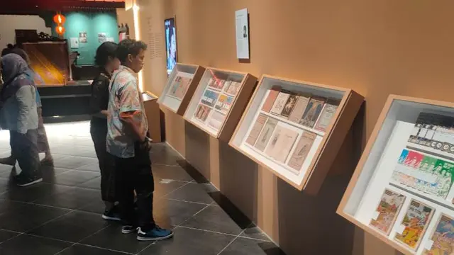 Pameran bertajuk “Kongsi: Akulturasi Tionghoa di Nusantara' di Museum Nasional, Jakarta Pusat.  (Liputan6.com/Henry)