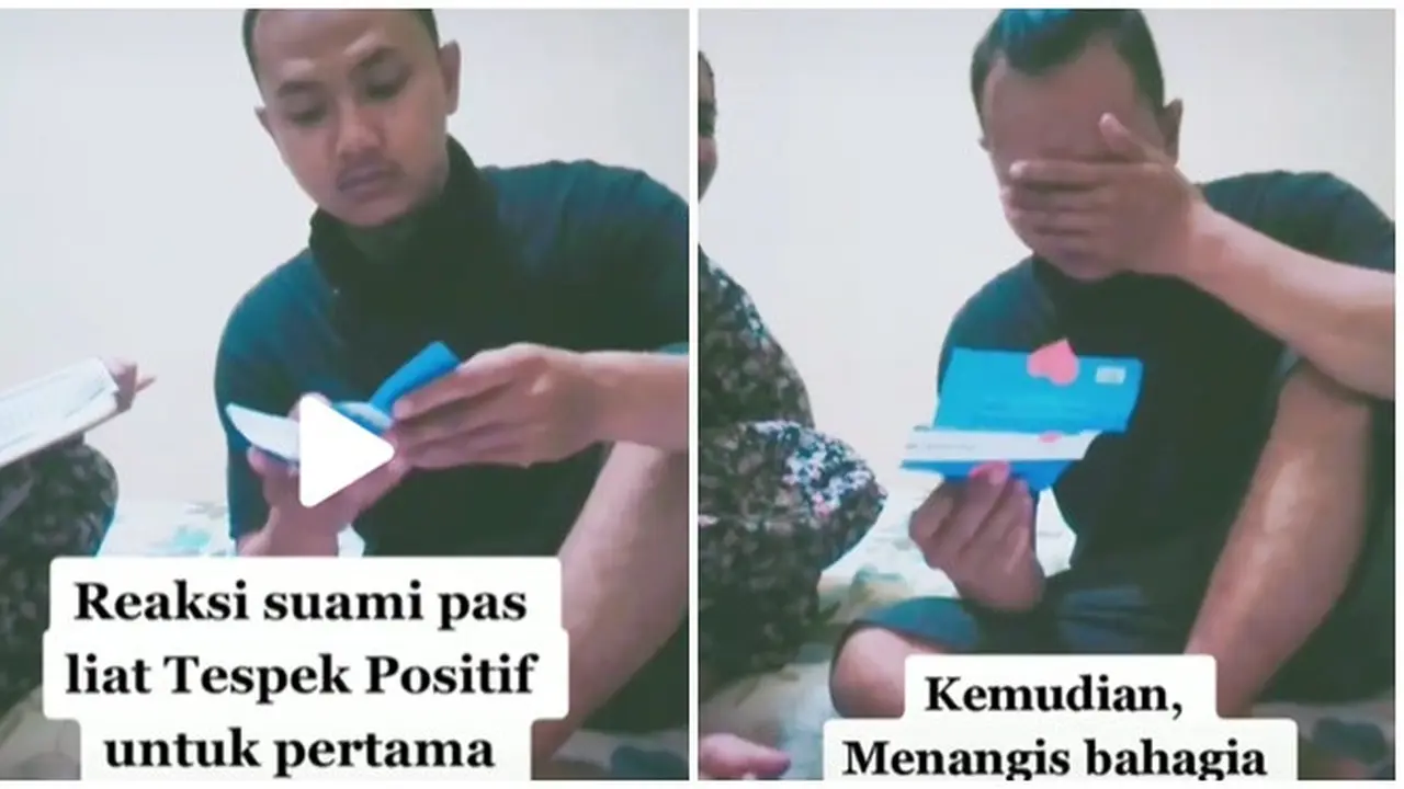 Viral Suami Menangis saat Tahu Istrinya Hamil, Usai Menanti Lebih dari 5 Tahun