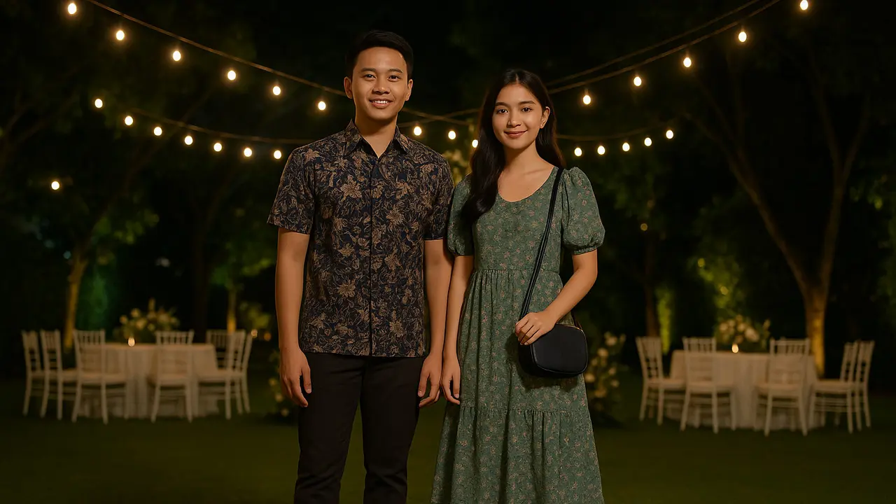 Baju Kondangan untuk Acara Resepsi di Rumah (Foto: ChatGPT)