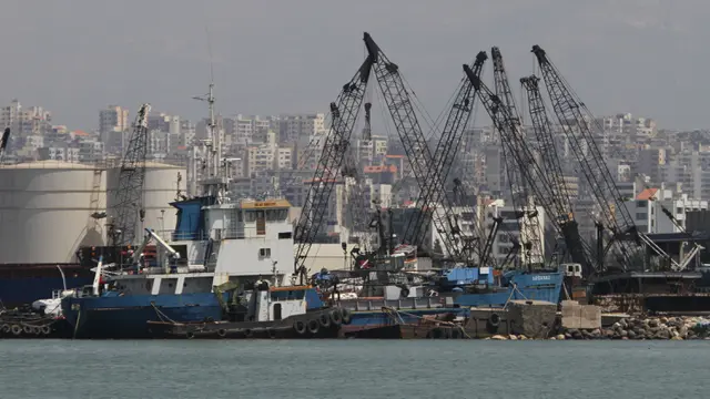 FOTO: Usai Ledakan, Pelabuhan Tripoli Siap Gantikan Sementara Pelabuhan Beirut