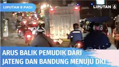 Arus balik di jalur selatan Nagreg hingga Cileunyi terpantau padat. Banyak pemudik dari arah Garut atau Tasikmalaya kembali lebih awal menuju Bandung dan Jakarta.