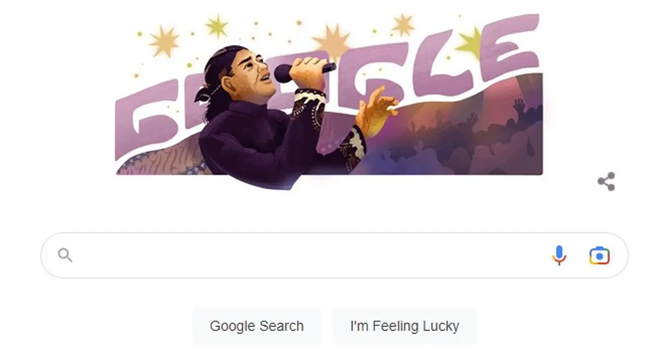 Google Doodle untuk merayakan perjalanan Didi Kempot. (tangkapan layar Google)