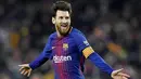 Lionel Messi - Mega bintang Barcelona ini tak dipungkiri adalah salah satu pemain terhebat yang pernah ada di muka bumi. La Pulga telah mempersembahkan 37 trofi bergengsi untuk tim Katalan tersebut. Namun sayang Messi melempem bersama Timnas Argentina. (AFP/Lluis Gene)