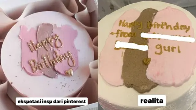 6 Potret Ekspektasi vs Realita Bento Cake, Hasil Akhir Bikin Kecewa