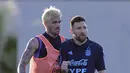 Messi, menjadi sorotan utama dalam daftar 26 pemain yang dibawa oleh pelatih kepala Lionel Scaloni. (Juan MABROMATA / AFP)