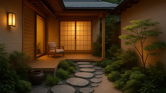 Model Teras Gaya Zen Jepang