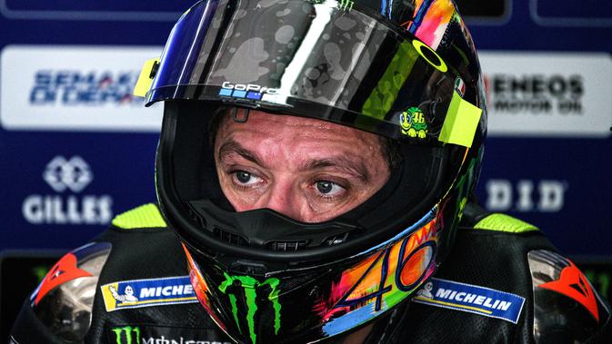 Valentino Rossi menatap MotoGP Qatar dengan positif (Mohd.Rasfan/AFP)