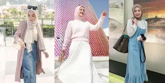 Inspirasi Korean Style untuk hijabers dari para selebriti.