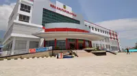 Gedung pusat pelayanan medis Rumah Sakit Umum (RSU) Anutapura Palu, Sulawesi Tengah, akhirnya selesai dibangun dan diresmikan 