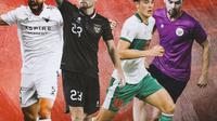Timnas Indonesia - Marc Klok, Jordi Amat, Sandy Walsh, Elkan Baggott (Bola.com/Bayu Kurniawan Santoso)
