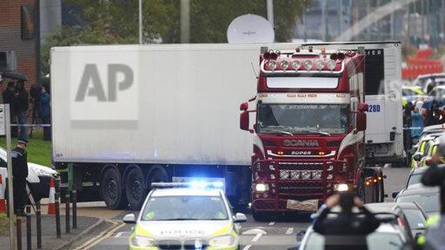 39 Jasad Ditemukan dalam truk di Essex, Inggris.