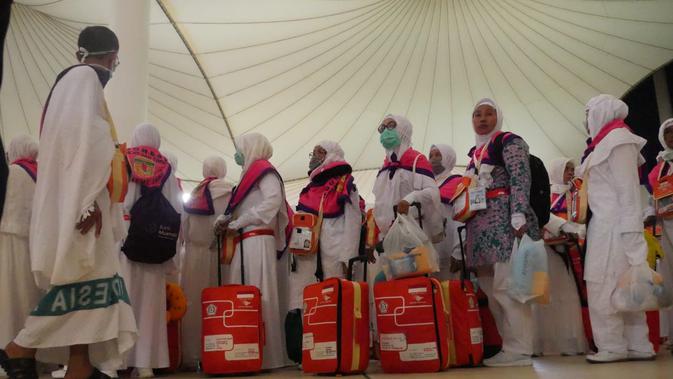 Jemaah Haji Indonesia di Bandara King Abdul Aziz, Jeddah. Darmawan/MCH