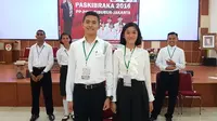 Stanley Otniel Nagatan (Jawa Tengah) dan Krisan Valerie Sangari (Sulawesi Utara) (Foto: Aditya EP)
