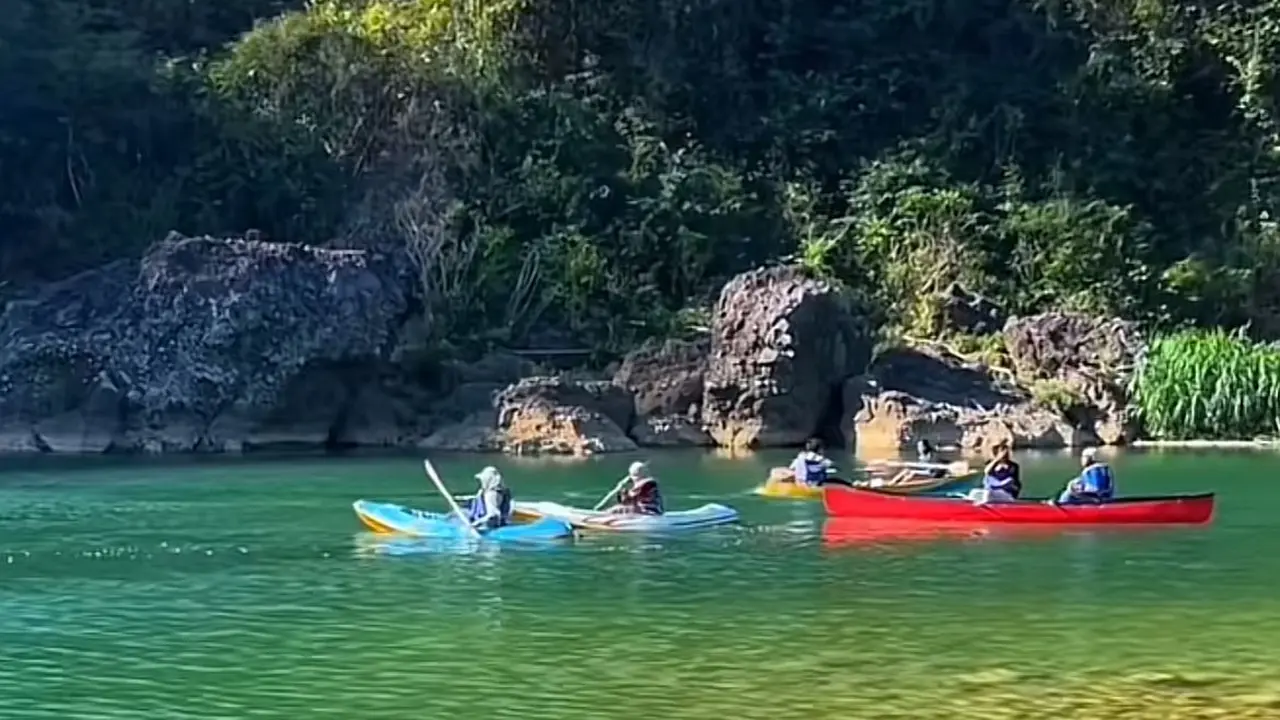 Wisata Naik Kano di Lembah Oyo Kedung Jati Yogyakarta