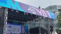 Panggung Musik Jakarta Music Con 2025, The Dome, Senayan Park. (dok. Liputan6.com/Rafa Dahayu Amandya)