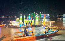 Semarak Festival Takbir Sungai Kayan, Belasan Perahu Hias Ramaikan Idul Adha di Bulungan