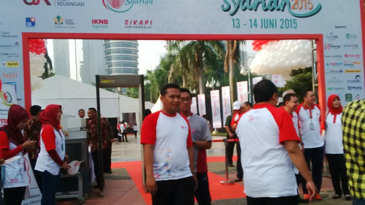 Kampanye nasional gerakan Aku Cinta Keuangan Syariah dicanangkan. (Liputan6.com/Fiki Ariyanti)