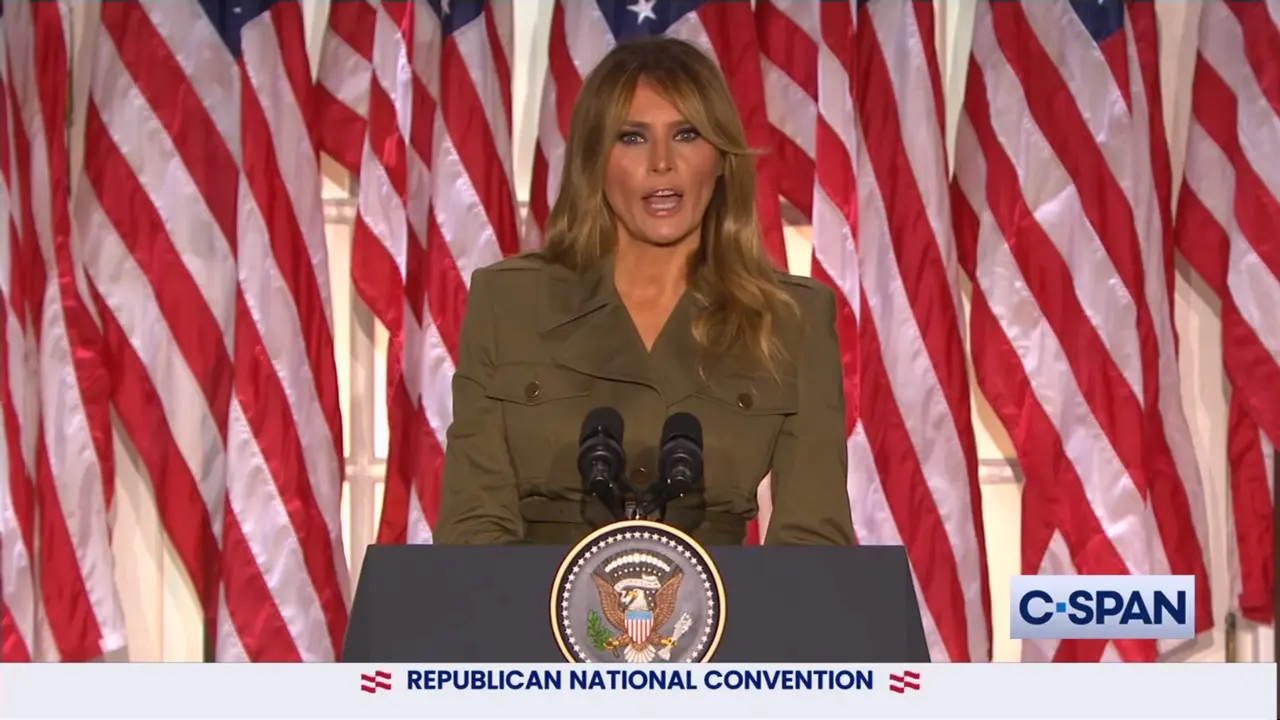 Ibu Negara AS Melania Trump di Konvensi Partai Republik.