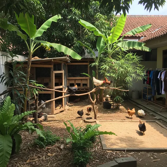 9 Model Kandang Ayam dengan Playground Agar Ayam Aktif dan Sehat