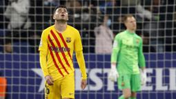 Espanyol berbalik unggul pada babak kedua lewat gol Raul de Tomas pada menit ke 64. (AP/Joan Monfort)