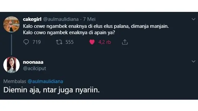 5 Jawaban Kocak Netizen Saat Ditanya Cara Mengatasi Cowok Ngambek