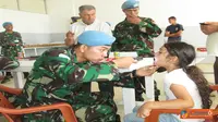 Bhakti Kesehatan Indobatt untuk Masyarakat Deir Seriane