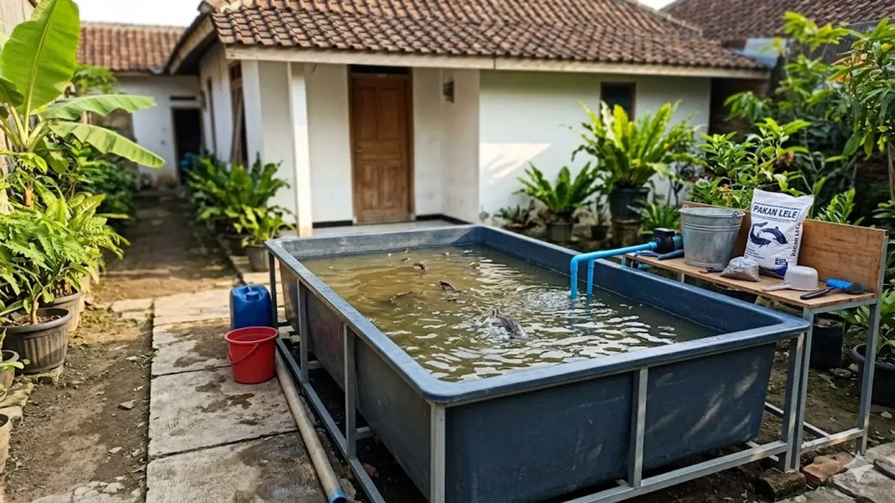 Model Kolam Ikan Lele