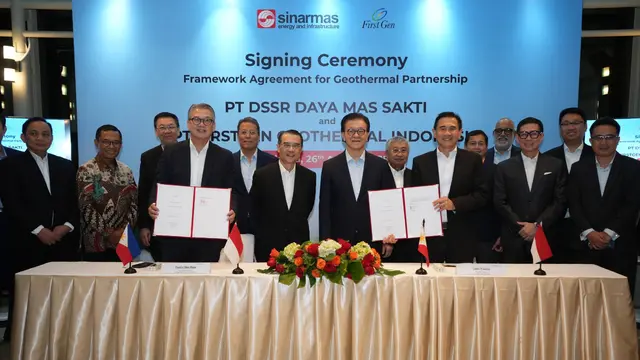 First Gen Corporation dan PT DSSR Daya Mas Sakti, usai Framework Agreement for Geothermal Partnership antara Indonesia dan Filipina. (Dok Sinar Mas)