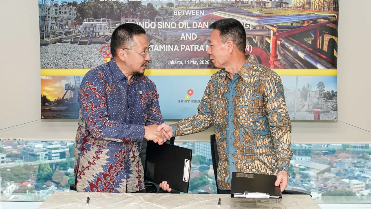 Pertamina Patra Niaga bersama Indo Sino Oil and Gas (ISOG) menandatangani Perjanjian Jual Beli Gas Bumi (PJBG) dari sumber Lapangan Karamba Wilayah Kerja (WK) Wain. (Foto: Pertamina)
