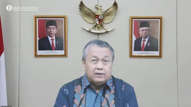 Gubernur Bank Indonesia Perry Warjiyo dalam Konferensi Pers hasil RDG BI, Kamis (22/12/2022).