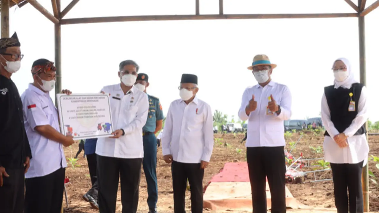 Wapres Ma'ruf Amin Ajak Masyarakat Jabar Bertani dengan Konsep Integrated Farming