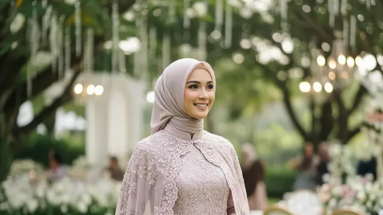 5 Gamis Brokat Pesta Pernikahan Terbaik 2025, Tampil Elegan, Glamour, dan Berkelas