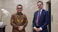 Kunjungan Menteri Perdagangan Prancis Laurent Saint-Martin bertujuan memperkuat kemitraan ekonomi bilateral. (BAY ISMOYO/AFP)