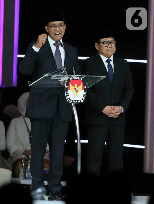 Debat pada kali ini membahas kesejahteraan sosial, kebudayaan, pendidikan, teknologi informasi, kesehatan, ketenagakerjaan, sumber daya manusia, dan inklusi. (Liputan6.com/Angga Yuniar)