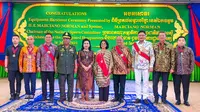 Ketua Umum KONI Pusat Letjen TNI Purn Marciano Norman kembali bertemu Jenderal Hing Bun Hieng, Wakil Panglima Militer Kamboja dan juga pimpinan tertinggi Decho Hun Sen Body Guard Headquarters (BHQ) atau Paspam Perdana Menteri (PM) Kamboja pada Senin (18/05/2026) waktu setempat. (Dok. KONI)